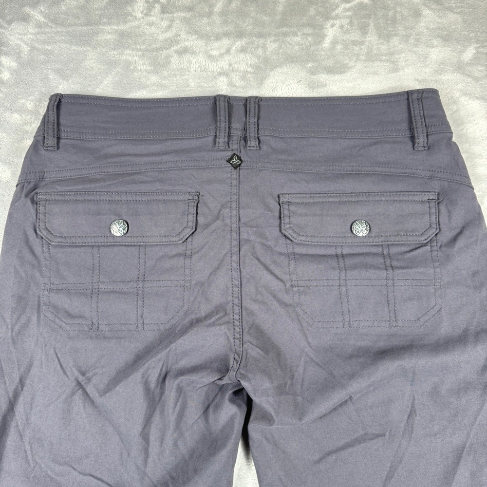 Prana Halle Hiking Pants Womens 10 Gray‎ Stretch Zion Roll Up Leg Outdoor - Picture 6 of 12